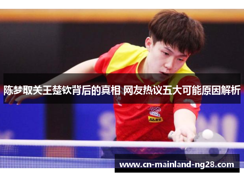 陈梦取关王楚钦背后的真相 网友热议五大可能原因解析 陈梦取关王楚钦背后的真相 网友热议五大可能原因解析